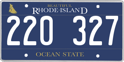 RI license plate 220327