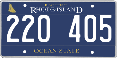 RI license plate 220405