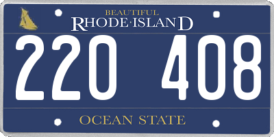RI license plate 220408