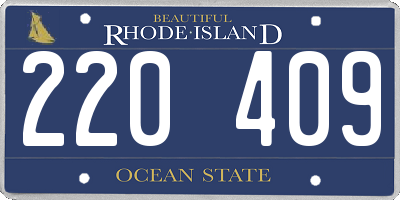 RI license plate 220409