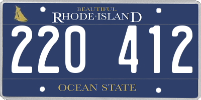 RI license plate 220412