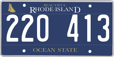 RI license plate 220413