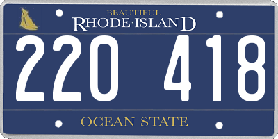 RI license plate 220418