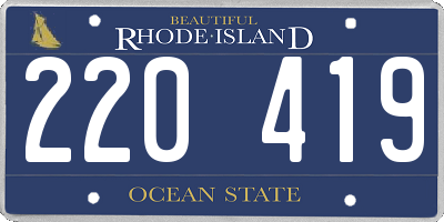 RI license plate 220419