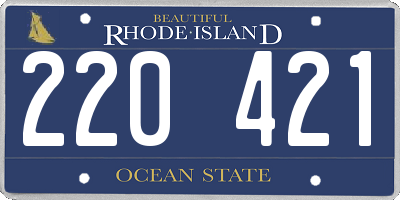 RI license plate 220421