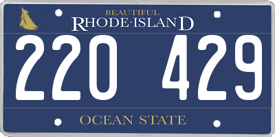 RI license plate 220429