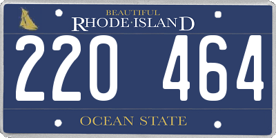 RI license plate 220464