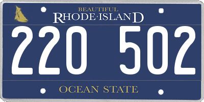 RI license plate 220502