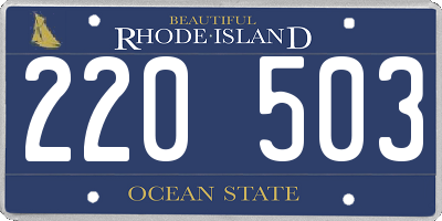 RI license plate 220503