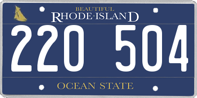 RI license plate 220504