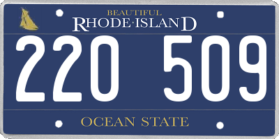 RI license plate 220509