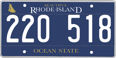RI license plate 220518