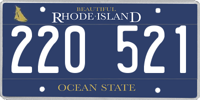 RI license plate 220521