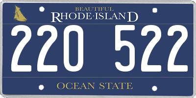 RI license plate 220522