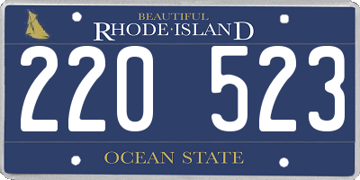RI license plate 220523