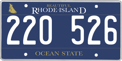RI license plate 220526