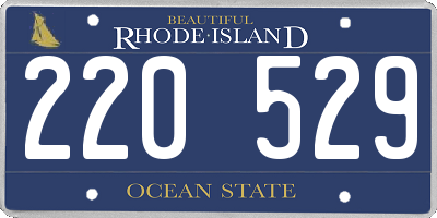 RI license plate 220529