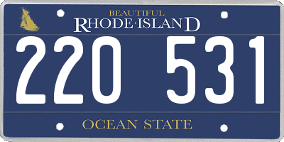 RI license plate 220531