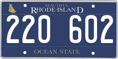 RI license plate 220602