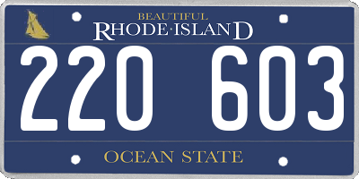 RI license plate 220603