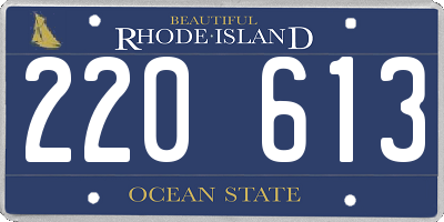 RI license plate 220613