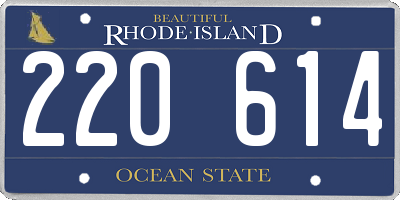 RI license plate 220614
