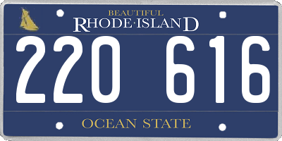 RI license plate 220616
