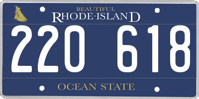 RI license plate 220618