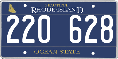 RI license plate 220628