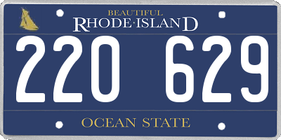 RI license plate 220629