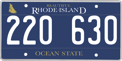 RI license plate 220630