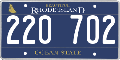 RI license plate 220702