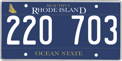 RI license plate 220703