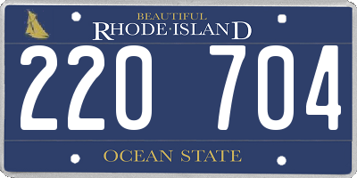 RI license plate 220704