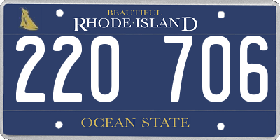 RI license plate 220706