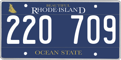 RI license plate 220709
