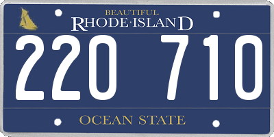 RI license plate 220710