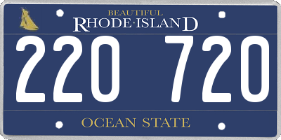 RI license plate 220720