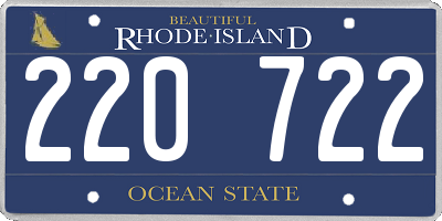 RI license plate 220722