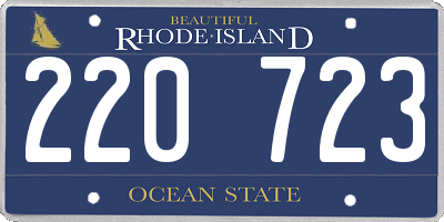 RI license plate 220723