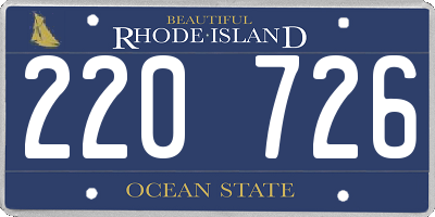 RI license plate 220726
