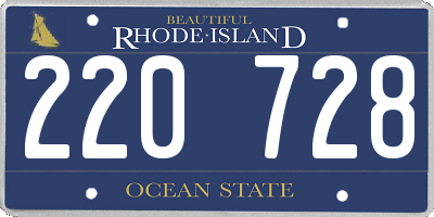 RI license plate 220728