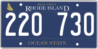 RI license plate 220730