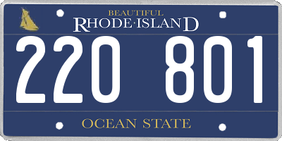 RI license plate 220801