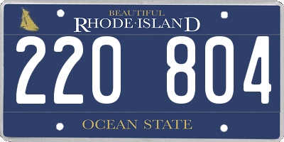 RI license plate 220804