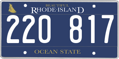 RI license plate 220817
