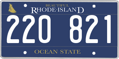 RI license plate 220821