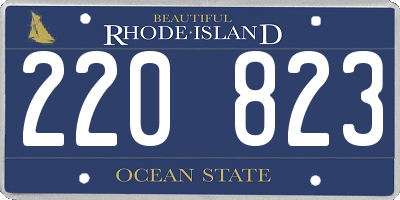 RI license plate 220823