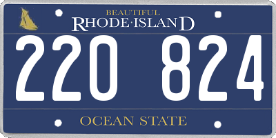 RI license plate 220824