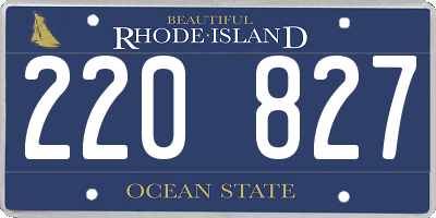 RI license plate 220827